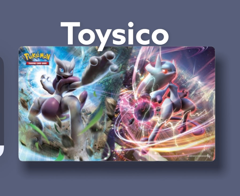 Pokémon TCG: Mega Mewtwo X and Mega Mewtwo Y Playmat – GojiGang